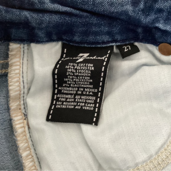 7 For All Mankind Kimmie Crop Jeans, Size 27 - Picture 7 of 7